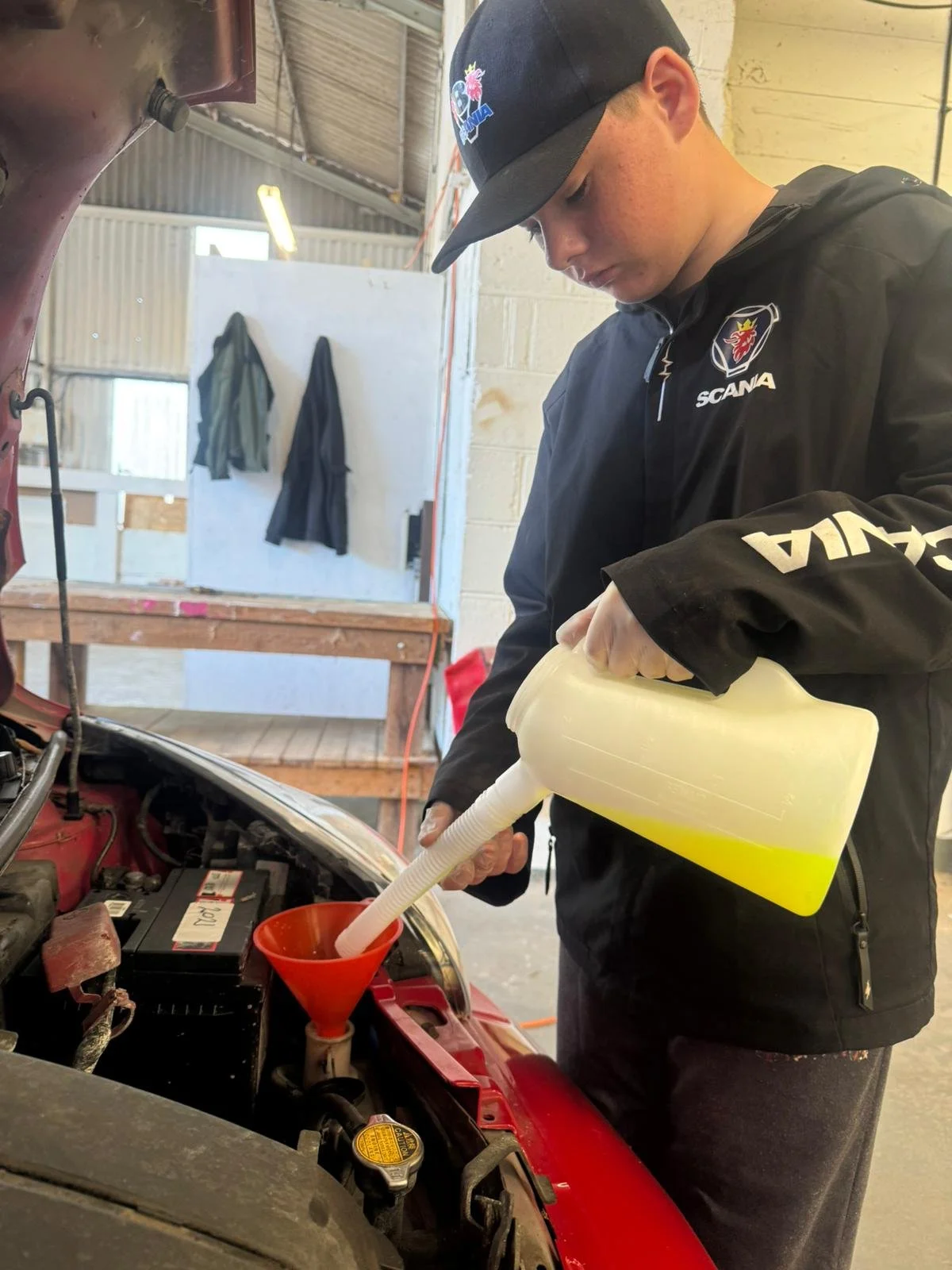 Student taking part in vocational learning